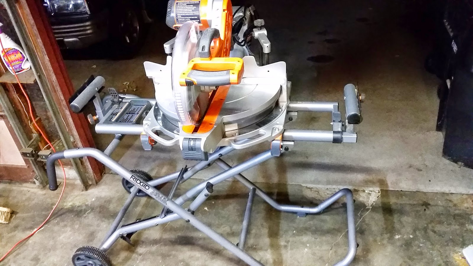 Ridgid Model MS1290LZA 12" Sliding Compound Dual Bevel Miter Saw with