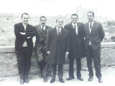 Equipo de la provincia de Barcelona en el VIII Campeonato de Ajedrez de Educación y Descanso 1956