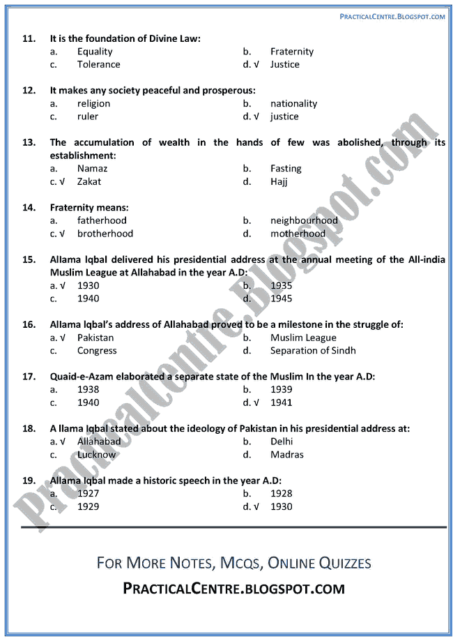 ideological-basis-of-pakistan-mcqs-pakistan-studies-9th