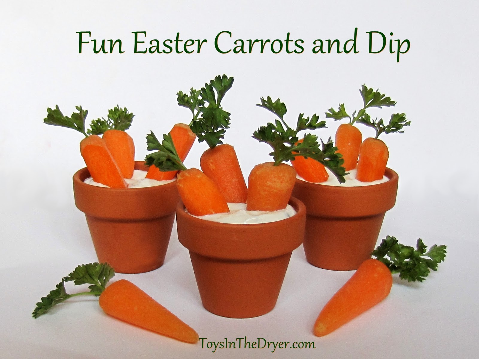 Easter Fun With Carrots and Dip Toys In The Dryer