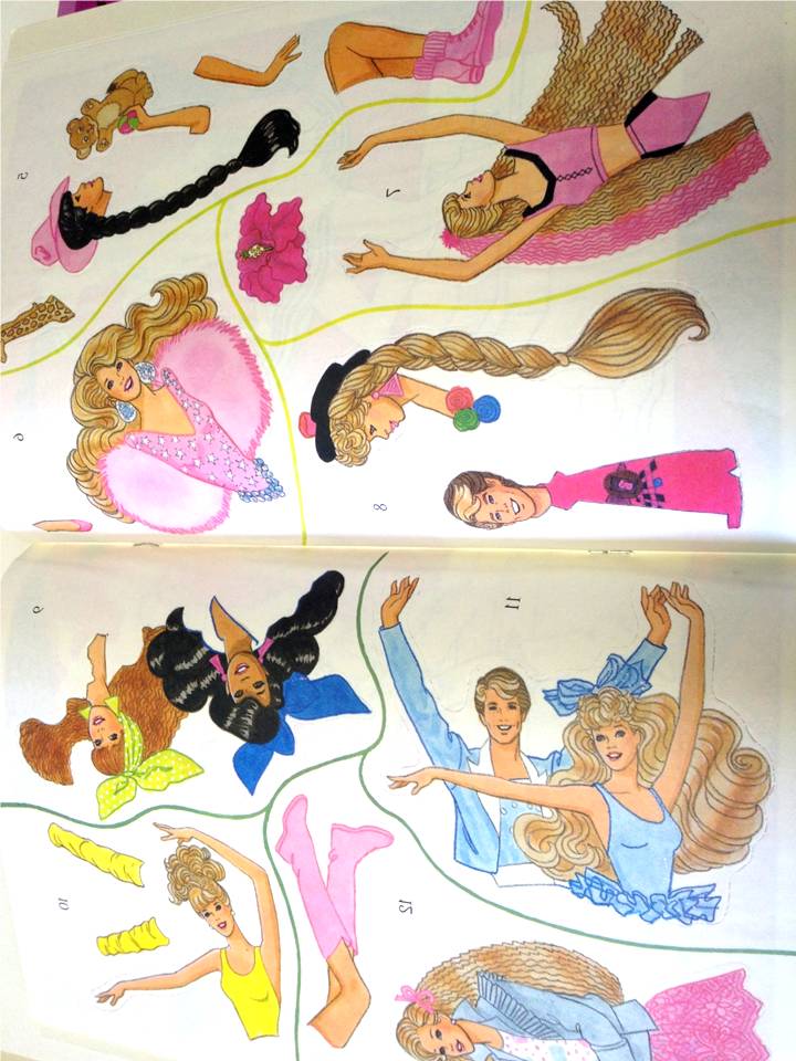 vintage barbie stickers