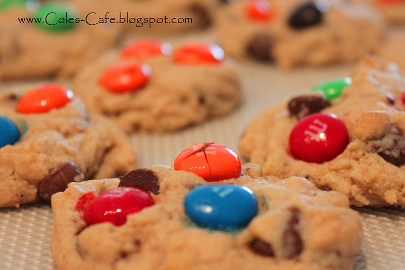 Coles Cafe MnM Chocolate Chip Cookies