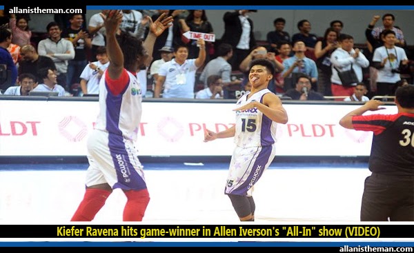 Kiefer Ravena hits game-winner in Allen Iverson's "All-In" show (VIDEO) Kiefer Ravena hits game-winner in Allen Iverson's "All-In" show (VIDEO)