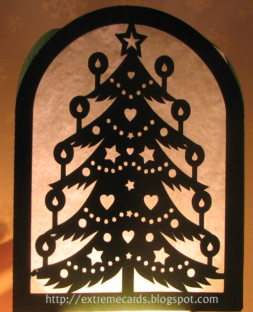Christmas Tree Lantern or Card