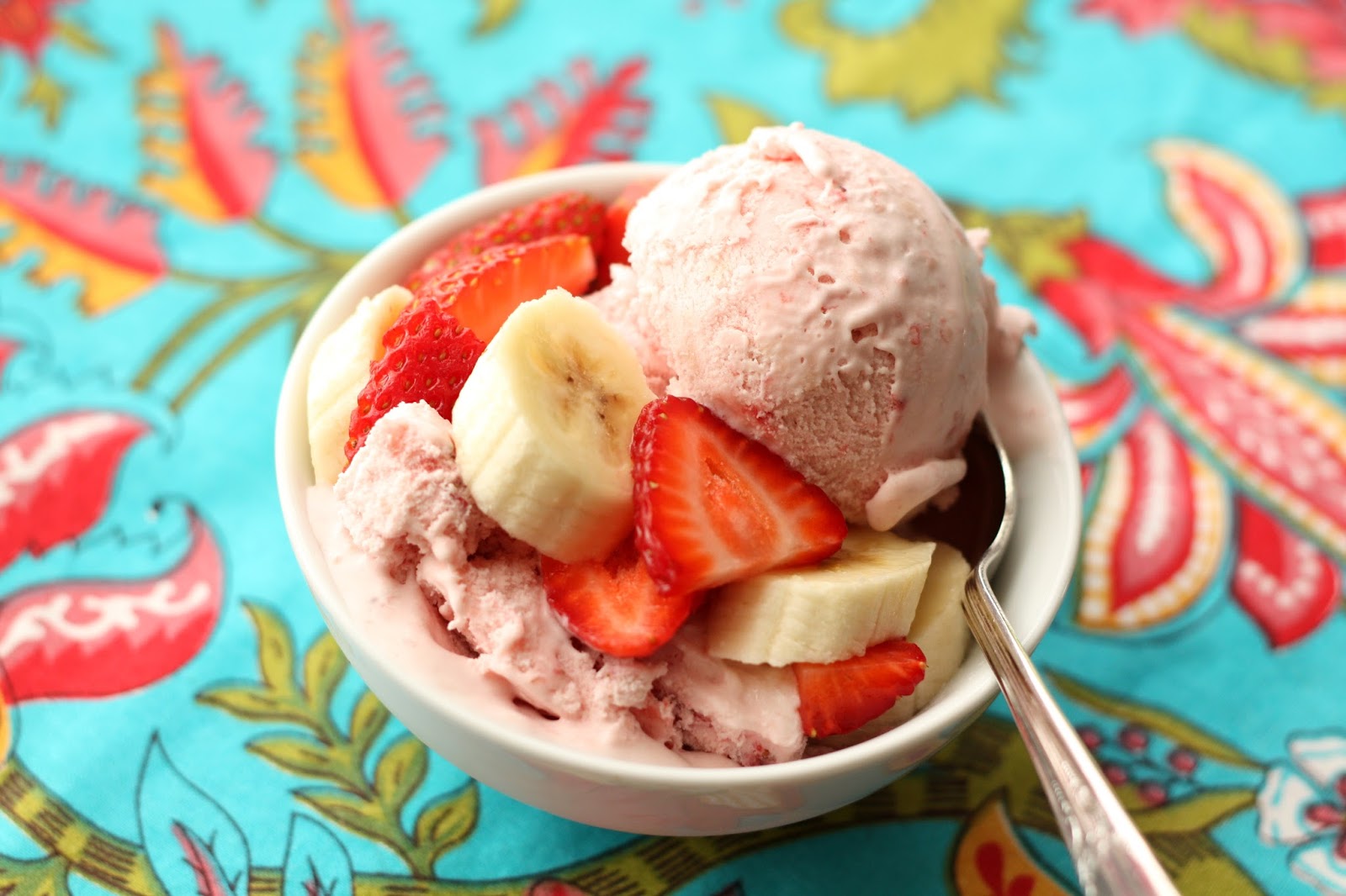 Barefeet In The Kitchen Fluffy Strawberry Banana Ice Cream