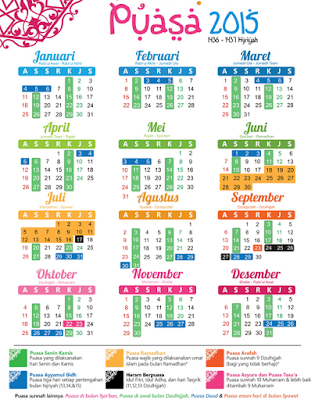Kalender Puasa Ayyamul Bidh 2015