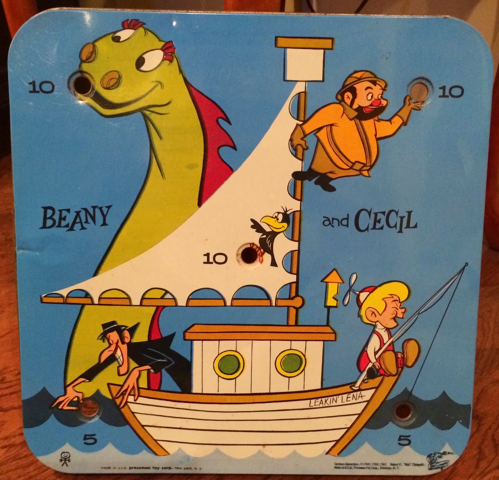 the sphinx Beany & Cecil Ring Toss Game (Pressman, 1961)