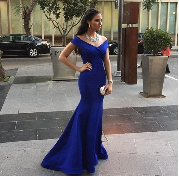 vestido de madrinha azul