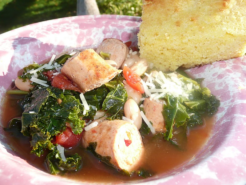 Everyday Dutch Oven Bean and Chicken Sausage Stew