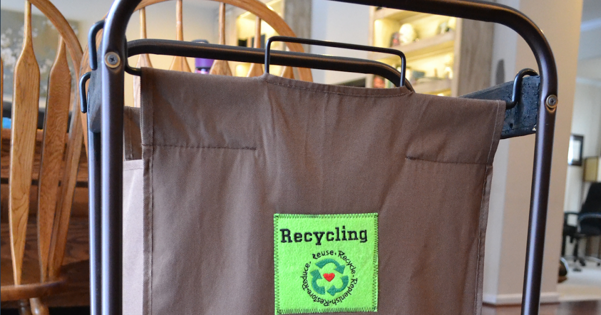 Upcycled Laundry Sorter to Recycling Bin DIY Danielle