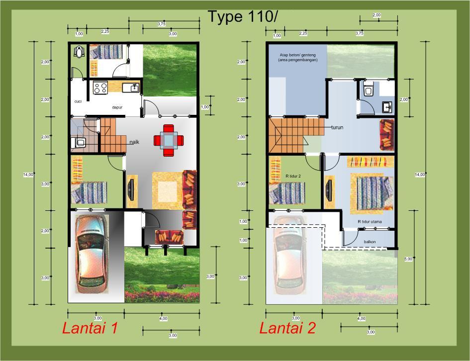 Model Rumah Minimalis Beserta Denah Terbaik Dan Populer | Pusat Info