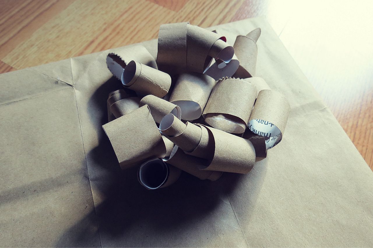 Screwdrivers and Stethoscopes {DIY Gift Wrap} Part 2 Grocery Bag