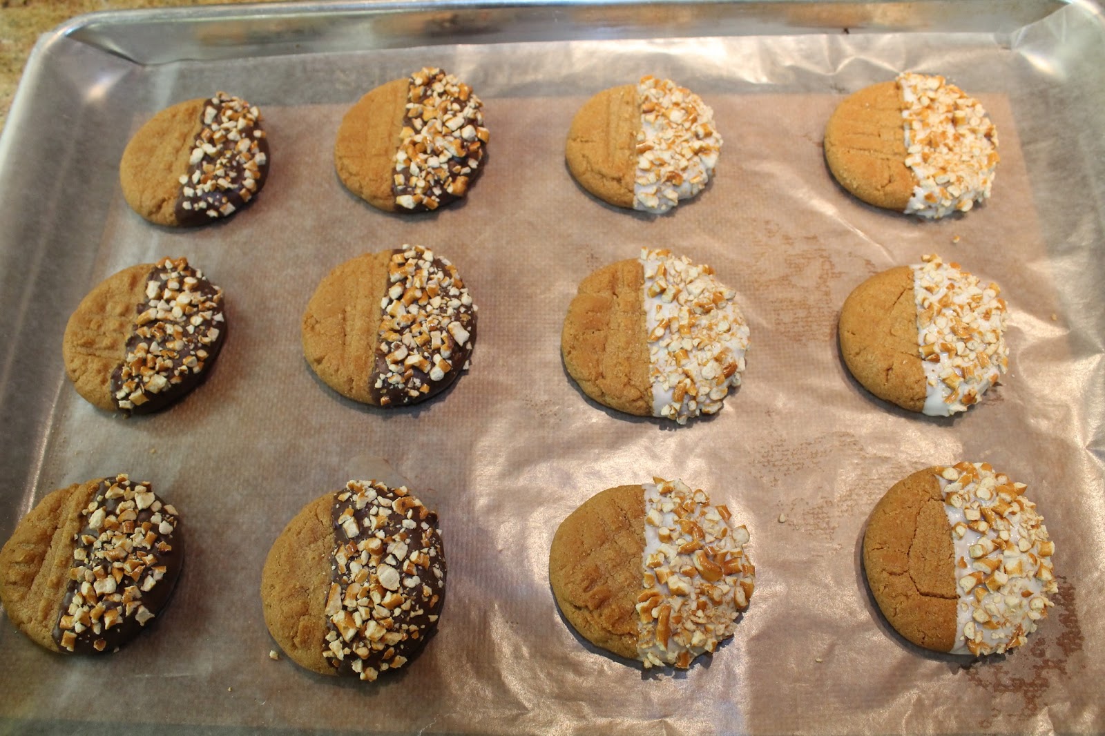 Chocolate & Pretzel Peanut Butter Cookies Gluten Free* The