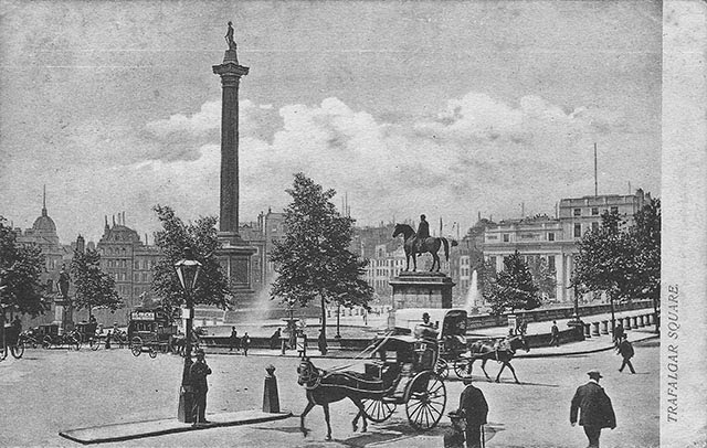 What Did Trafalgar Square Look Like  in 1904 
