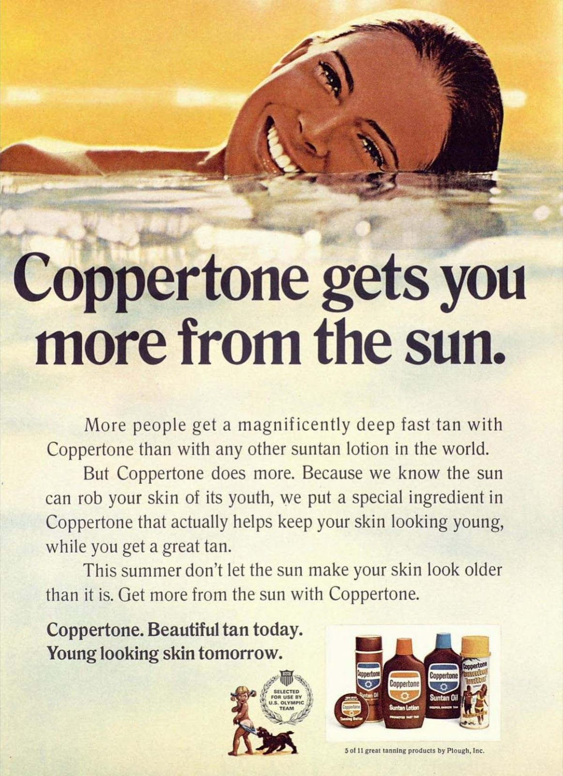21 Cool Sun Tan Adverts from the 1960s and 1970s vintage everyday