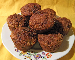 Plate of Applesauce Oatmeal Muffins