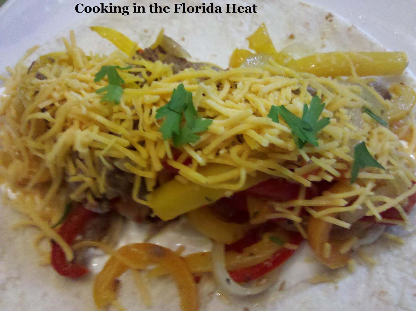 Cooking in the Florida Heat Fajitas!!!!