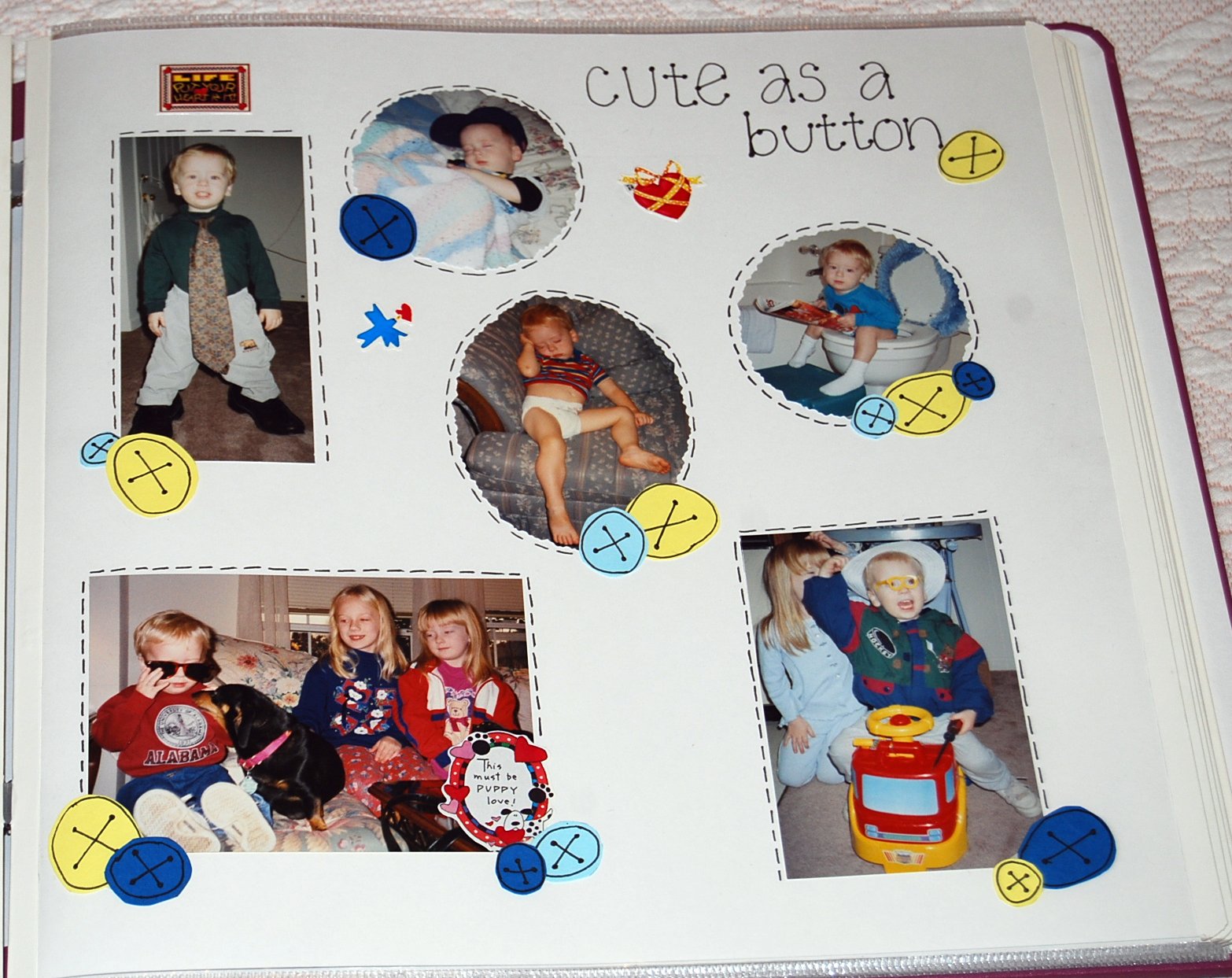 Homemaker's Journal Baby Album Page Layouts