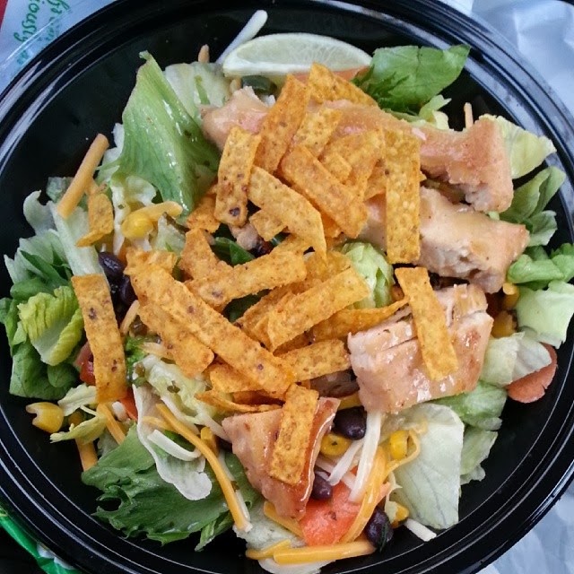 Shannon's Lightening the Load McDonald’s Southwest Salad with Grilled