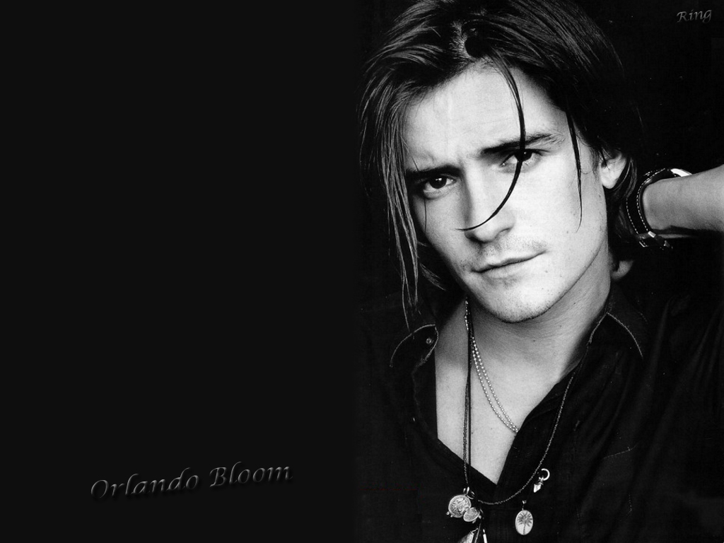 WALLPAPER image PICTURE photo SKETCH illustration: Orlando Bloom Wallpaper