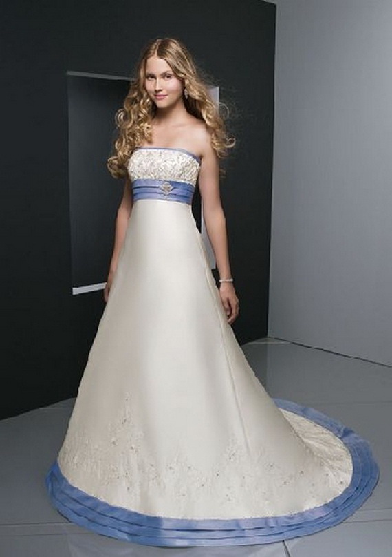 Casual colred wedding dresses