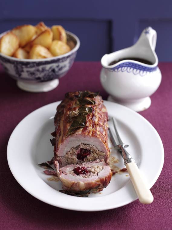 Roast Pork with Blackberry Port Sauce... Claire Justine