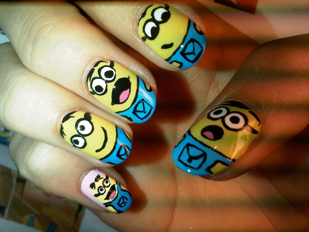 funny nail art image