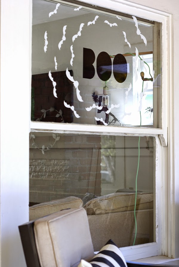 Oleander and Palm Cricut Window Cling for Halloween