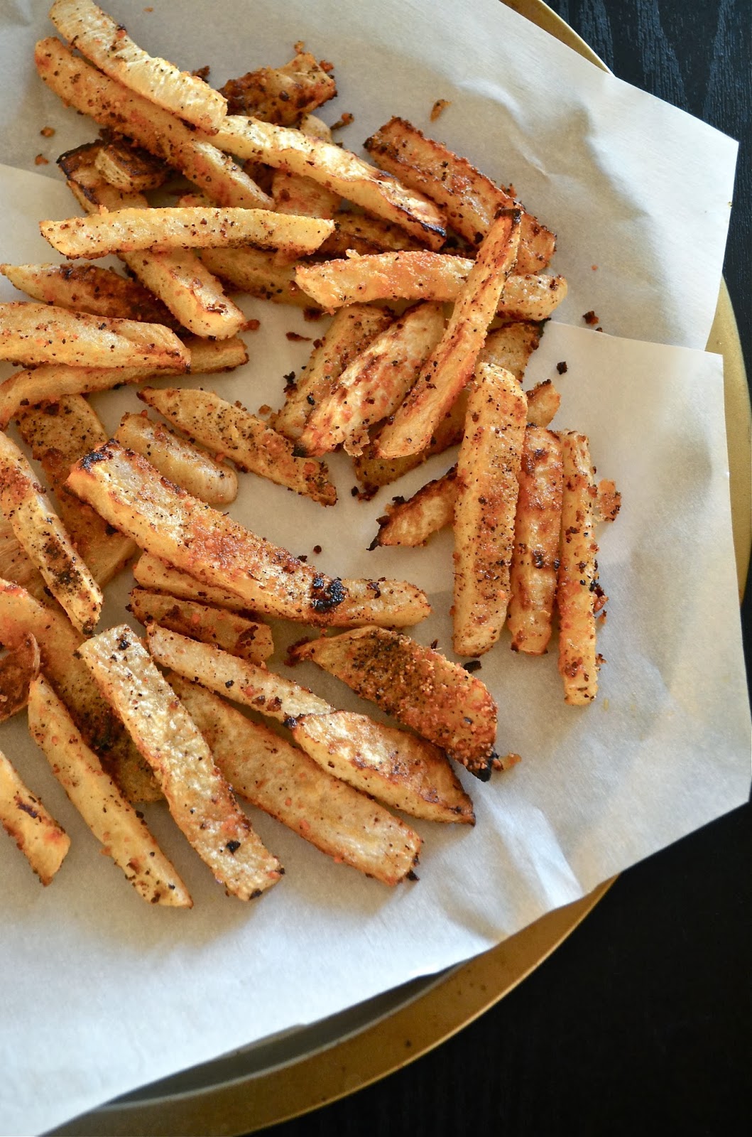 Dishing With Divya Roasted Turnips with Parmesan and Ginger Recipe