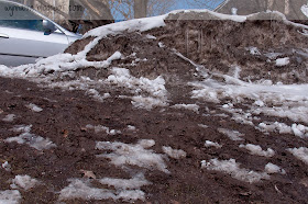 Dirty spring snowbanks | Wynn Anne's Meanderings