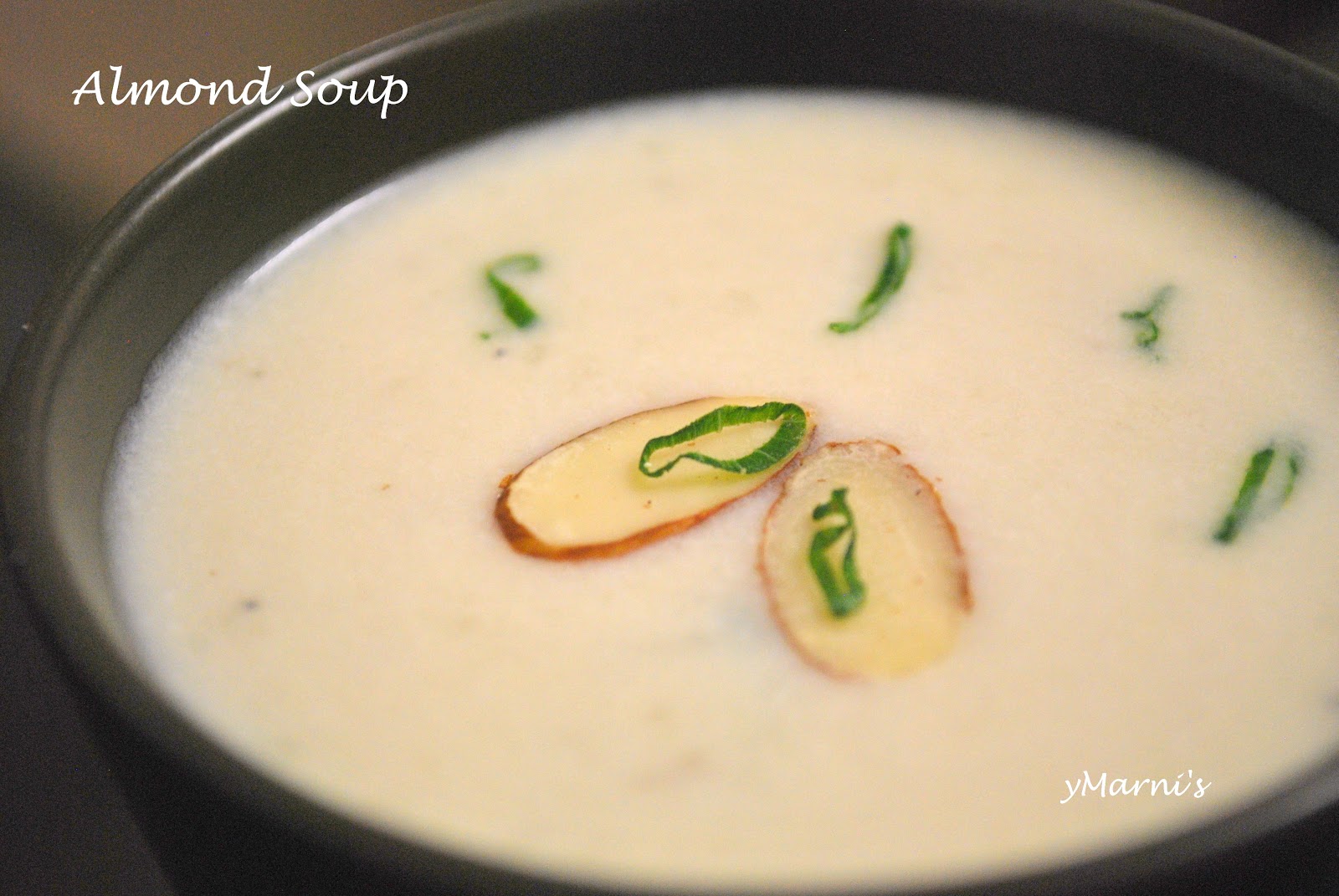 Almond Soup yMarni's Vegetarian Compendium