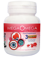 MegaOmega Softgel 500mg- for Eye, Heart and Brain Health
