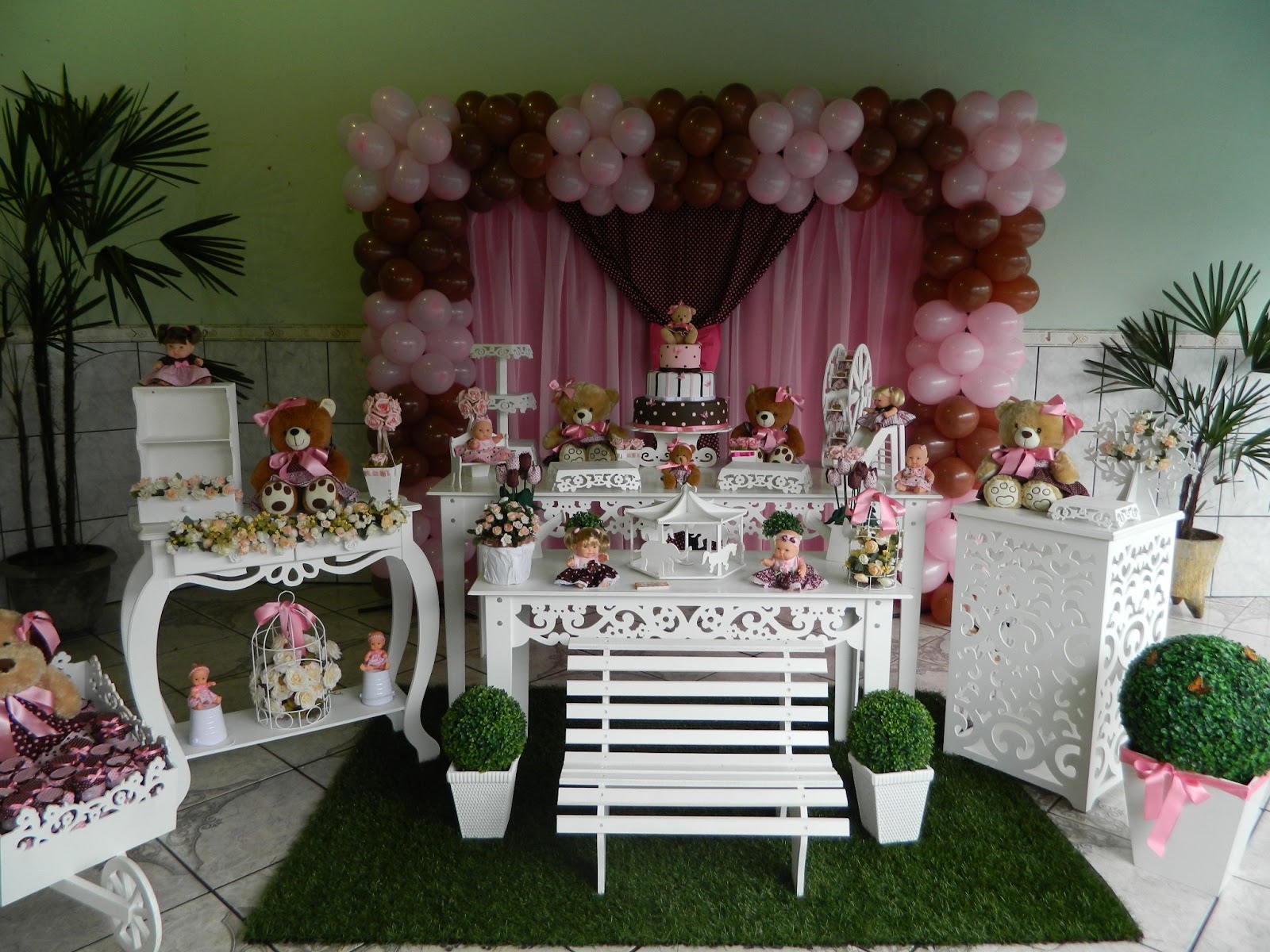 Decoracao Festa Ursa Marrom E Rosa Facebook~ Decoracao Festa Ursa Marrom E Rosa