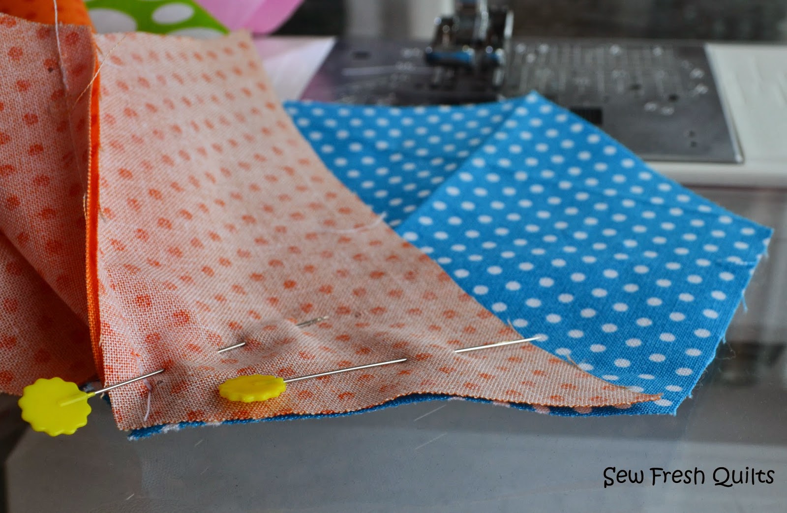 Sew Fresh Quilts Tutorial for Sewing Hexagons by Machine