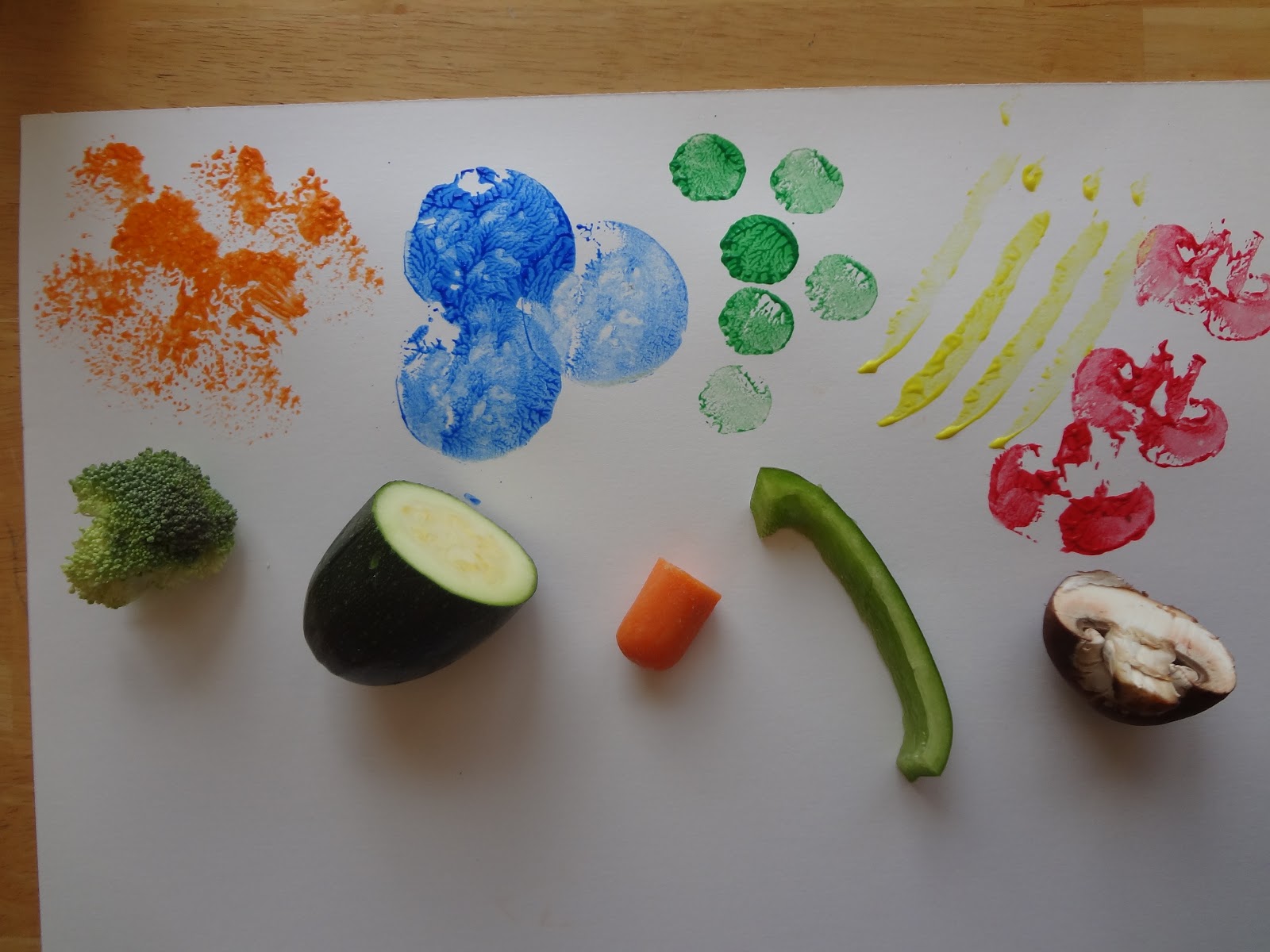 Sparkle and Splatter Veggie Prints
