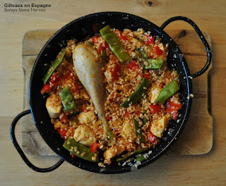 recette paella poulet traditionnelle espagnole