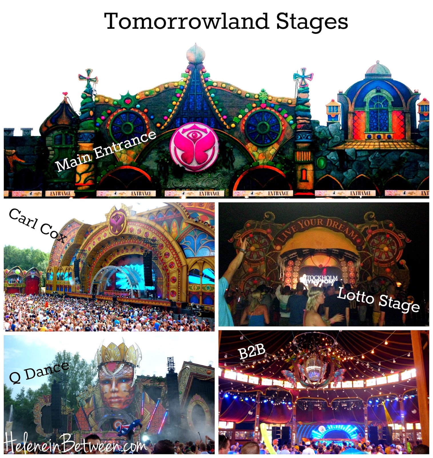 Tomorrowland 2014 stages