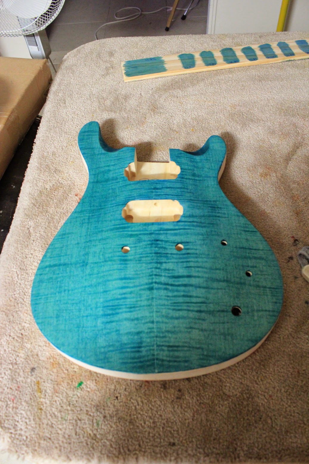 Guitar Kit Builder Solid Body PRS Turquoise Dye