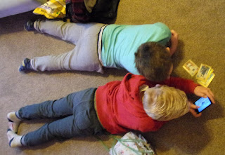 boys playing on carpet