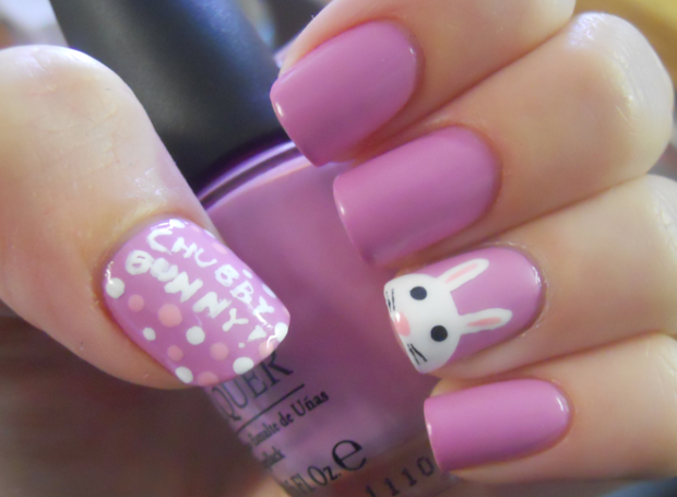 holy manicures easter bunny nails