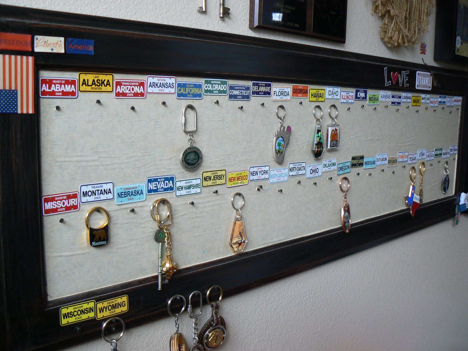 The Creative Homemaker KeyChain Collection Keychain display