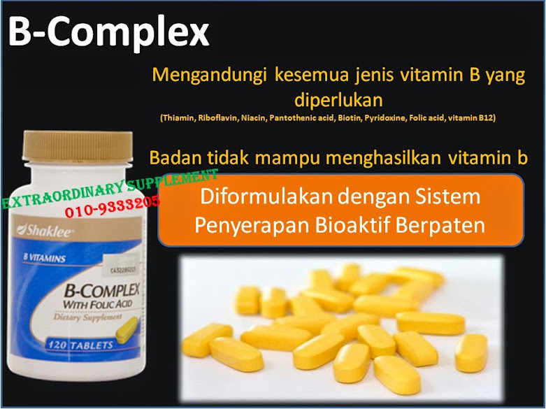 Kelebihan vitamin b compex shaklee, juga sesuai untuk hilangkan stress