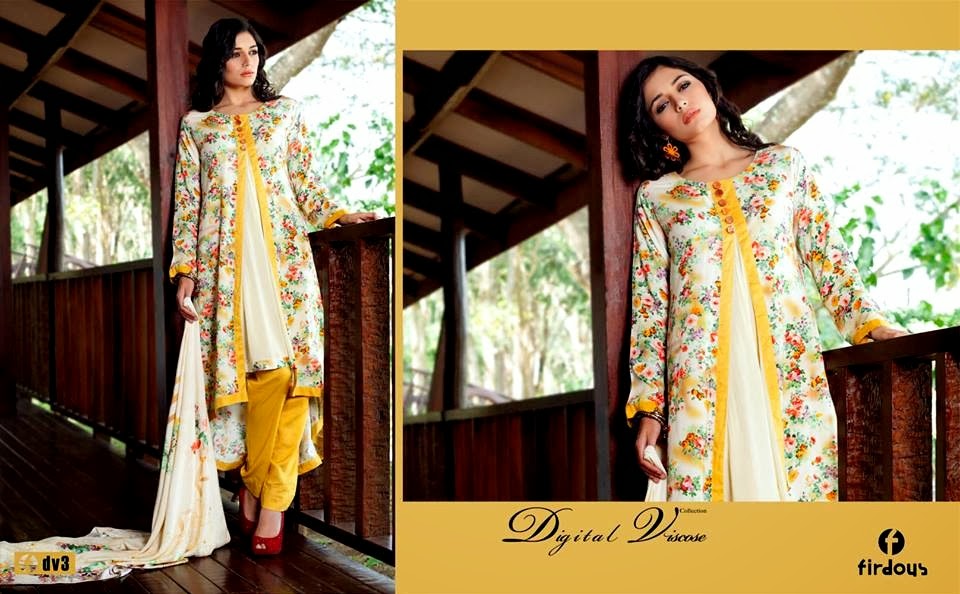 New PkFashion Firdous Linen Collection 201415 Firdous Korean Linen