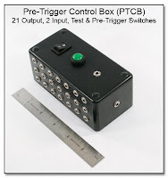 PT1029: Pre-Trigger Control Box (PTCB) - 21 Outputs, 2 Inputs, Test & Pre-Trigger Switches