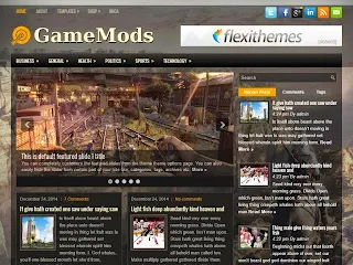 Screenshots of the free Game Mods for WordPress Theme Responsive