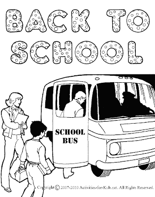 back to school coloring pages school bus