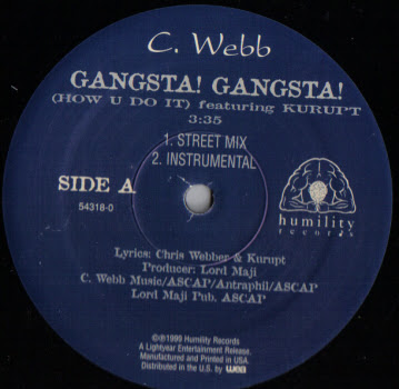 C. Webb Featuring Kurupt ‎– Gangsta! Gangsta! (VLS) (1999) (320 kbps)
