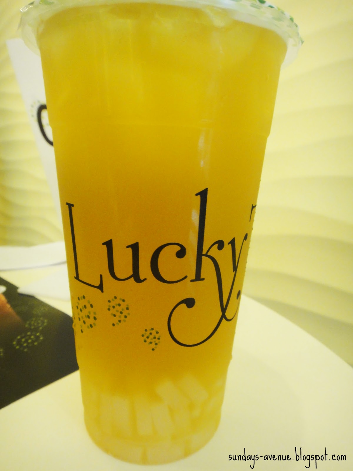 Sunday's Avenue My Lucky Experience in Lucky Tea