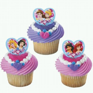 Cupcakes o Magdalenas de las Princesas de Disney para Fiestas Infantiles, parte 1