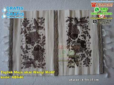 Taplak Meja Akar Wangi Motif